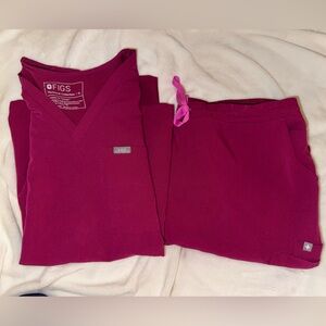 Figs Dark Magenta Set